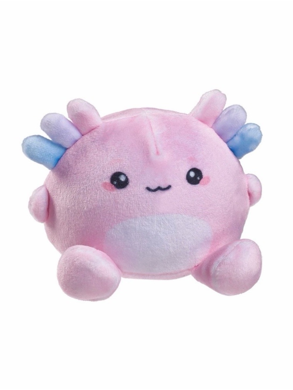 New Squishy Top Trenz Super Duper Sugar Squisher Plush Abby Pink Axolotl Toy